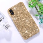 Ruthlessliu New For iPhone X/XS Colorful Sequins Paste Protective Back Cover Case (Black) (Color : Gold)