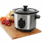 1.5 Litre Stainless Steel Tower Infinity Compact Slow Cooker 3 Heat Settings