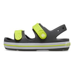 Crocs Crocband Cruiser Sandal T, Slate Grey/Acidity, 10 UK Child