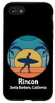 Coque pour iPhone SE (2020) / 7 / 8 Rincon Santa Barbara California Surf Vintage Surfer Beach