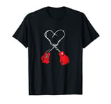 Boxing Boxer Valentines Day Heart Boxing Fight Box Club T-Shirt