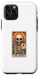 Coque pour iPhone 11 Pro The Artist Carte de tarot Halloween Squelette Gothique Magique