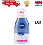 NIVEA Double Effect Waterproof Eye Make-Up Remover (125 ml), Daily Use Face Clea