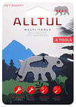 KeySmart AllTul Bear - Porte-clés polyvalent 4 en 1 avec décapsuleur, clé, tête Philips et tête plate Excellent outil utilitaire pour le camping, la pêche, etc.