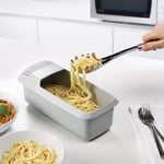 New Microwave Pasta Cooker With Strainer Heat Resistant Pasta Boat Spaghetti