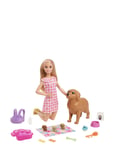 Doll And Pets Patterned Barbie