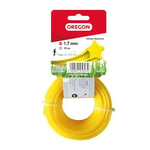 Oregon Yellow Star Shaped Strimmer Line Wire for Grass Trimmers and Brushcutters, Five Cutting Edges for Clean Finish, Professional Grade Nylon, Fits All Standard Strimmers, 1.7mm-15m (‎69-440-Y)