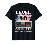 Level 40 Complete Gaming Style For Men & Women T-Shirt