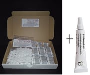 50 Cleaning Tablets +48 Descaler Tabs + Silicone Grease for Siemens EQ 6 Plus