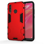 MyEstore Mobile Phone Case Great For Huawei Honor 20 Lite 3 in 1 Full Coverage Shockproof PC + TPU Case(Red) (Color : Red)