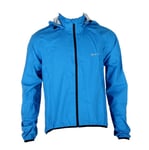 ETC Arid Nomad Mens Waterproof Packable Fold-Away Hooded Rain Jacket MEDIUM Blue