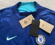 Nike Chelsea F.C. Jacket DM2096 495 Academy Pro Football FZ Dri Fit Retro BLUE M