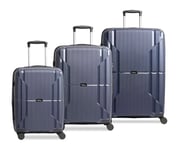 by BHC Ibiza 3 Set - Expanderbara resväskor Bästa priset - Marinblå