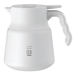 Hario V60 Insulated Stainless Steel Server PLUS - 03 800ml , White