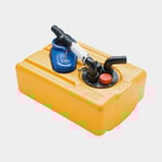 CAN-SB Septitank / gråvattentank CAN-SB, 61 liter, med tömningspump (12 V) & anslutningslock, 950 x 390 270 mm, HDPE (polyeten), gul