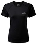 Ron Hill Femme Core S/S Tee T-shirt S/S, All Black, 18