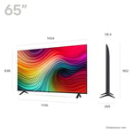 LG NanoCell NANO82 65" 4K Smart TV, 2024