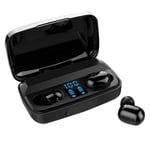 PQZATX Headset TWS Digital Display Stereo Sports Earbuds Waterproof Press Noise Reduction Headphones