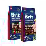 Brit Premium By Nature Senior L-XL 2x15 kg