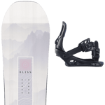 SALOMON Pack snowboard Salomon Bliss Black/white/pink 25 + Fixations Femme Blanc / Noir Rose taille 148 2025