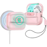 ESR AirPods (4. Gen.) HaloLock Pulse Fodral - MagSafe Kompatibel - Rosa