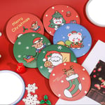 1pcs Christma Portable Mini Makeup Mirror Cute Cartoon Pattern P C