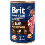 Brit Premium by Nature 6 x 400 g - Lam med bokhvete