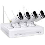 FN7108W-B4-1T Wi-Fi IP-Set pour caméra de surveillance8 canauxavec 4 caméras1920 x 1080 pixels R683852 - Foscam