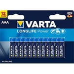 VARTA - Alkaliska Batterier AAA 1.5 V High Energy 12-Pack