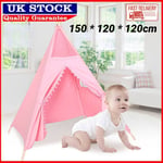 Large Cotton Indian Teepee Tent Kids Playhouse Child Play Tent Gift for Boy Girl