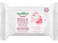 Equilibra Rosa Rose Micellar wipes for removing make-up with hyaluronic acid 1 pack - 25 pcs.