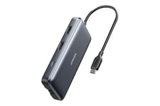 Anker PowerExpand 8-in-1 USB-C PD Media Hub - dockingstation - USB-C - 2 x HDMI - GigE