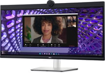 DELL 34 Curved Video Conferencing Monitor P3424WEB 86.71cm 34.14inch IPS 3440x1440 60Hz 21:9 300cd/m2 HDMI DP USB