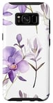 Coque pour Galaxy S8 Orchidée à motif floral - Orchidée lavande mignonne
