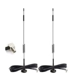 Bingfu 4G LTE Antenna TS9 Aerial 7dBi Magnetic Base External Network Antenna (2-Pack) Compatible with Vodafone EE O2 Three Netgear Huawei MiFi Mobile Hotspot Router USB Modem Aircards and LTE Routers