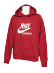 NEW Nike Sportswear NSW Vintage Men's Heavyweight Cotton Pullover Hoodie Red L