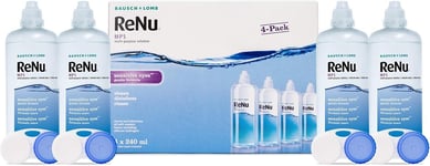 ReNu Multi Purpose Contact Lens Solution 4 x 240ml - Soft Contact Lenses for Co