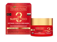 Bielenda SUPER TRIO Retinol Vit C Collagen Anti-Wrinkle Day/Night Face Cream 40+