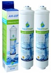 2x AquaHouse Fridge Water Filters fits Samsung LG DAEWOO American Fridges