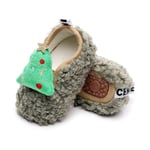 Baby Christmas Style Plush Warm Toddler Shoes G 7-12months