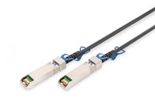 Digitus DN-81243 InfiniBand och fiberoptisk kabel 3 m SFP28 DAC Svart, Silver