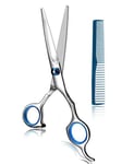 smzzz HOME GARDEN Stainless Steel Hair Cutting Scissors 6 Inch Hairdressing Razor Shears Professional Salon Barber Haircut Scissors for Hair Cutting and Beard Trimming At Home