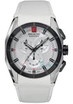 Swiss Military Hanowa Klockarmband 06-4191.33.001 Läder Vit 24mm