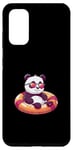 Coque pour Galaxy S20 Bande dessinée Panda mignon en vacances d'été