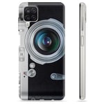 MTP Products Samsung Galaxy A12 TPU-deksel - Retro Kamera