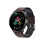 GARETT Men Elegance RT Smartwatch - Bluetooth opkald/Vandtæt/Puls/Blodtryk - Mørk brun
