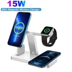 Wireless Charger Dock Charging Station 4 in 1 For Apple Watch iPhone 14 Pro 13