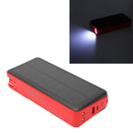 Portable Solar Power Bank ABS 30000mah With White LED Light Charger Fo 8397