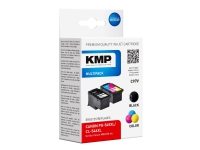 KMP MULTIPACK C97V - 2-pack - Lång livslängd - svart, färg (cyan, magenta, gul) - kompatibel - bläckpatron - för Canon PIXMA TR4551, TR4650, TR4651, TS3350, TS3351, TS3352, TS3355, TS3450, TS3451, TS3452