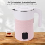 (Pink)Electric Tea Kettle 2L Water Heater 304 Stainless Steel For TD